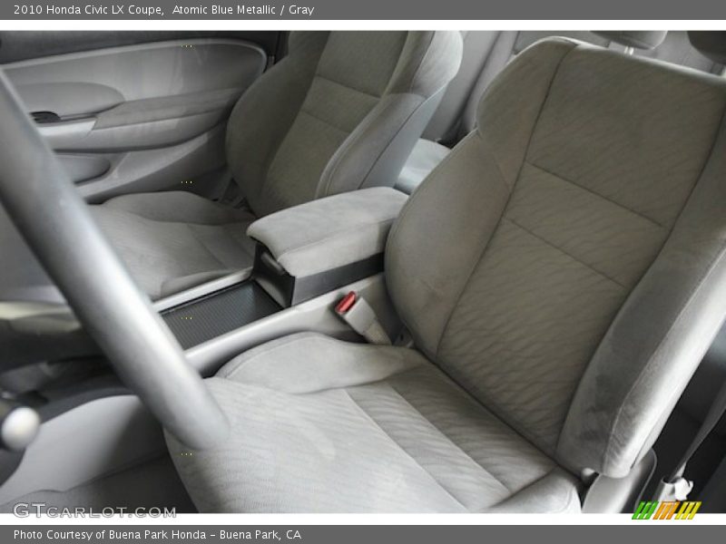 Atomic Blue Metallic / Gray 2010 Honda Civic LX Coupe