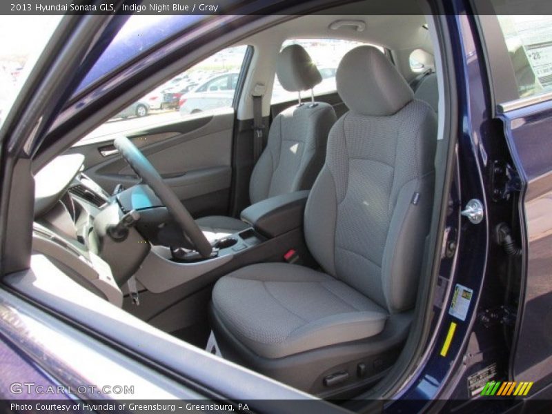 Indigo Night Blue / Gray 2013 Hyundai Sonata GLS