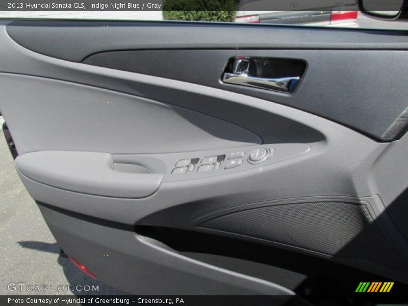 Indigo Night Blue / Gray 2013 Hyundai Sonata GLS