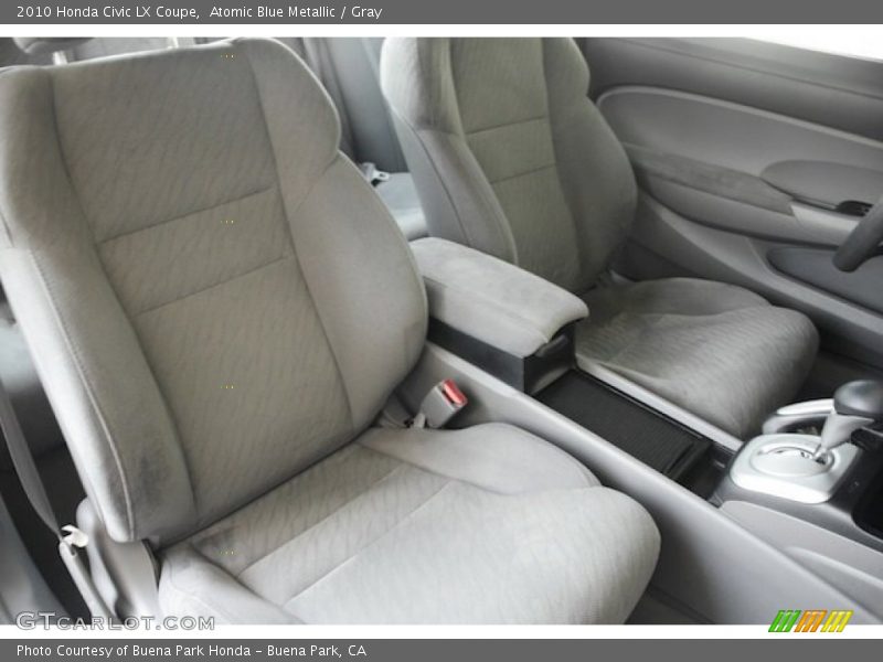 Atomic Blue Metallic / Gray 2010 Honda Civic LX Coupe