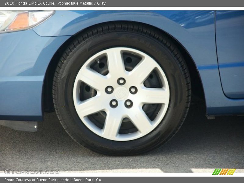 Atomic Blue Metallic / Gray 2010 Honda Civic LX Coupe