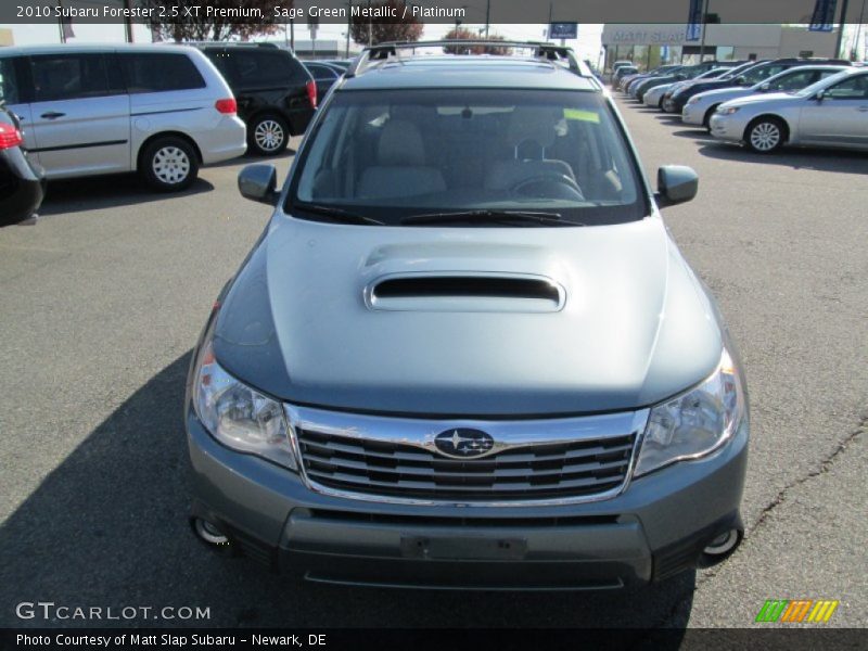 Sage Green Metallic / Platinum 2010 Subaru Forester 2.5 XT Premium