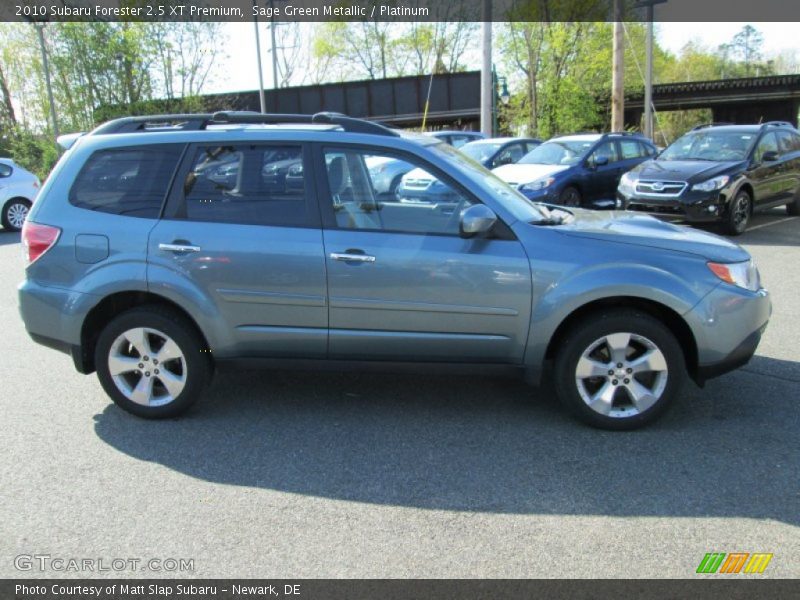 Sage Green Metallic / Platinum 2010 Subaru Forester 2.5 XT Premium