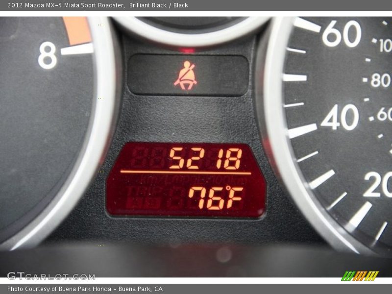 Brilliant Black / Black 2012 Mazda MX-5 Miata Sport Roadster