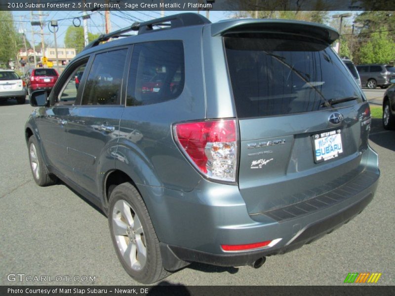 Sage Green Metallic / Platinum 2010 Subaru Forester 2.5 XT Premium