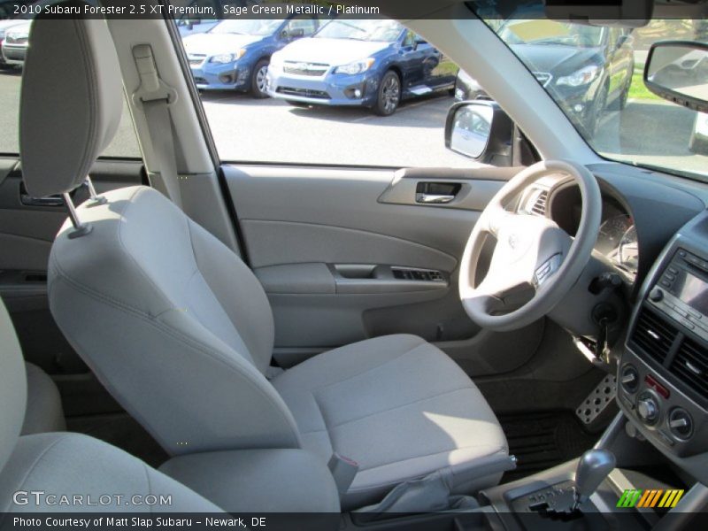 Sage Green Metallic / Platinum 2010 Subaru Forester 2.5 XT Premium