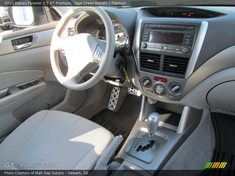 Sage Green Metallic / Platinum 2010 Subaru Forester 2.5 XT Premium