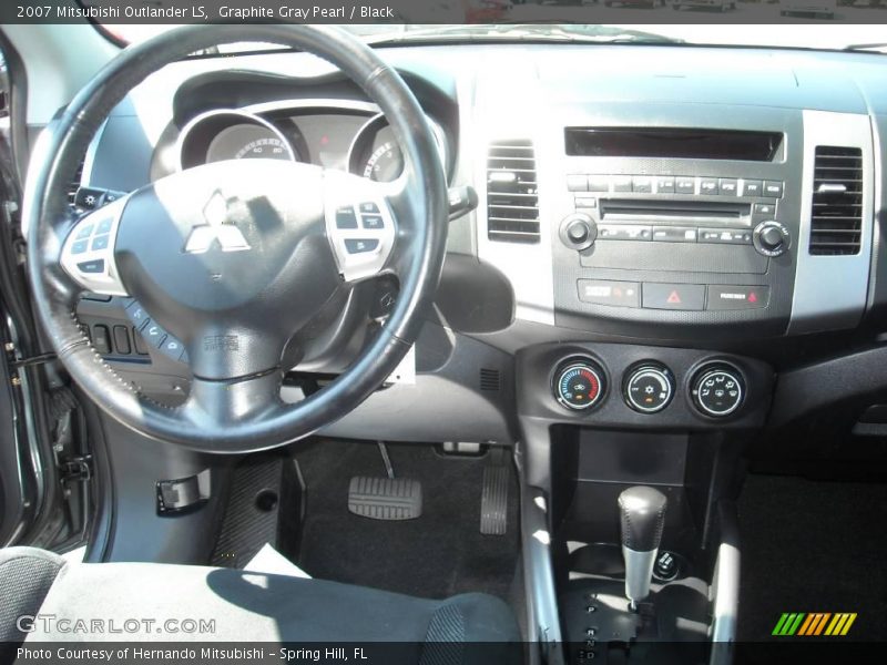 Graphite Gray Pearl / Black 2007 Mitsubishi Outlander LS