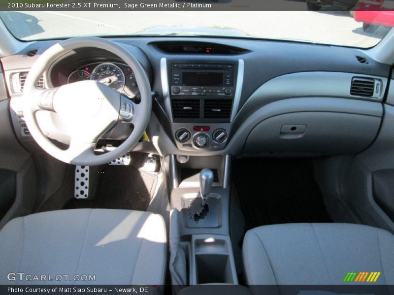 Sage Green Metallic / Platinum 2010 Subaru Forester 2.5 XT Premium