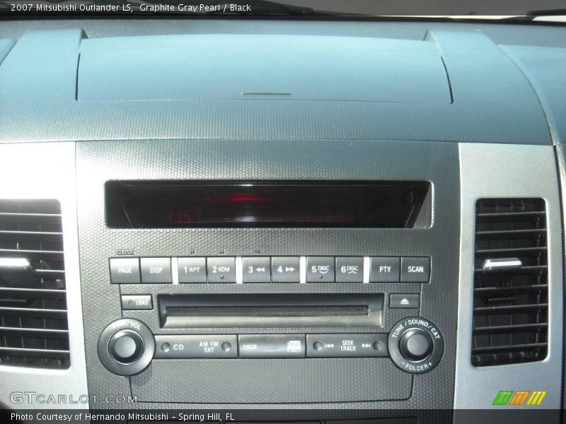 Graphite Gray Pearl / Black 2007 Mitsubishi Outlander LS