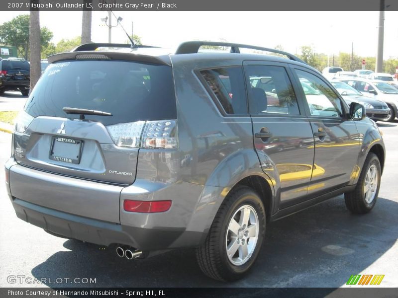 Graphite Gray Pearl / Black 2007 Mitsubishi Outlander LS