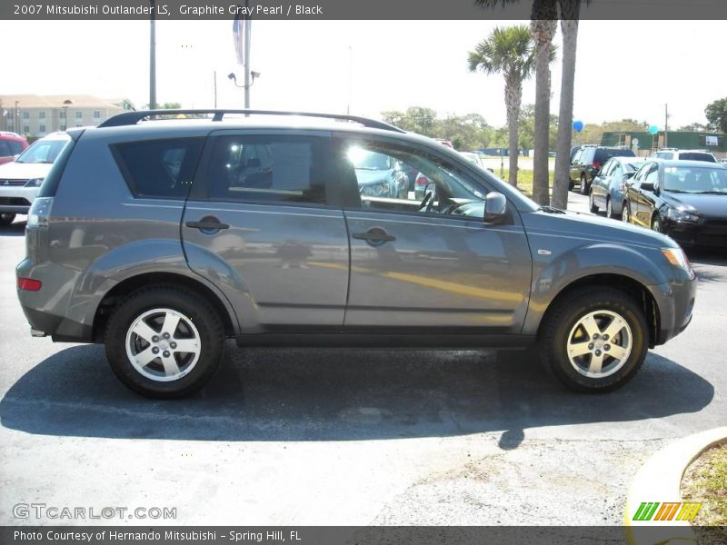 Graphite Gray Pearl / Black 2007 Mitsubishi Outlander LS
