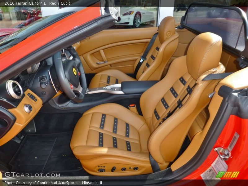 Front Seat of 2010 California 
