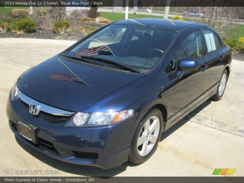 Royal Blue Pearl / Black 2011 Honda Civic LX-S Sedan