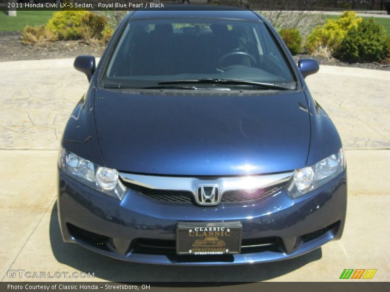 Royal Blue Pearl / Black 2011 Honda Civic LX-S Sedan