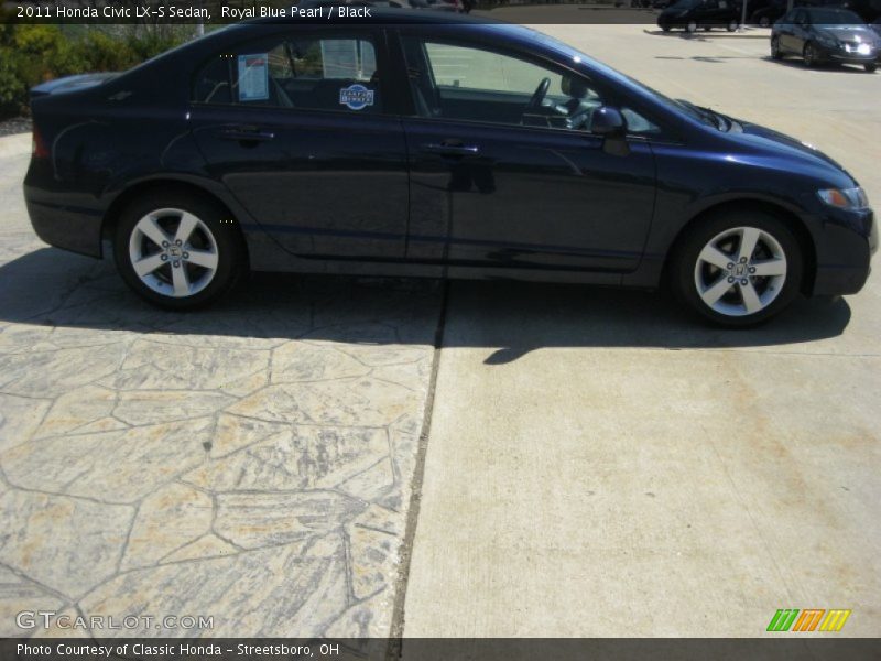 Royal Blue Pearl / Black 2011 Honda Civic LX-S Sedan