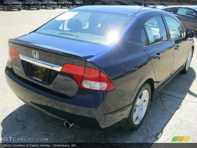 Royal Blue Pearl / Black 2011 Honda Civic LX-S Sedan