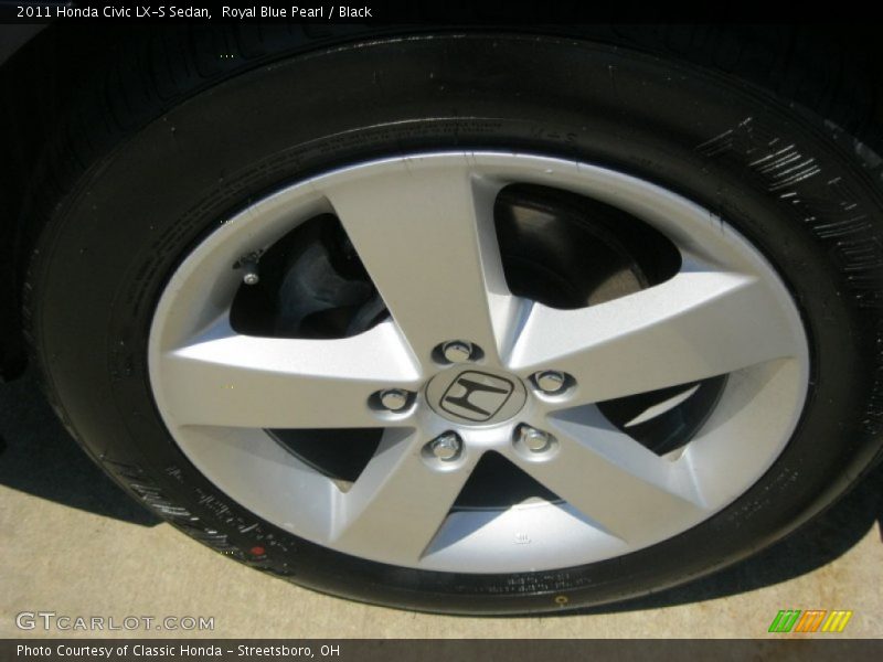 Royal Blue Pearl / Black 2011 Honda Civic LX-S Sedan