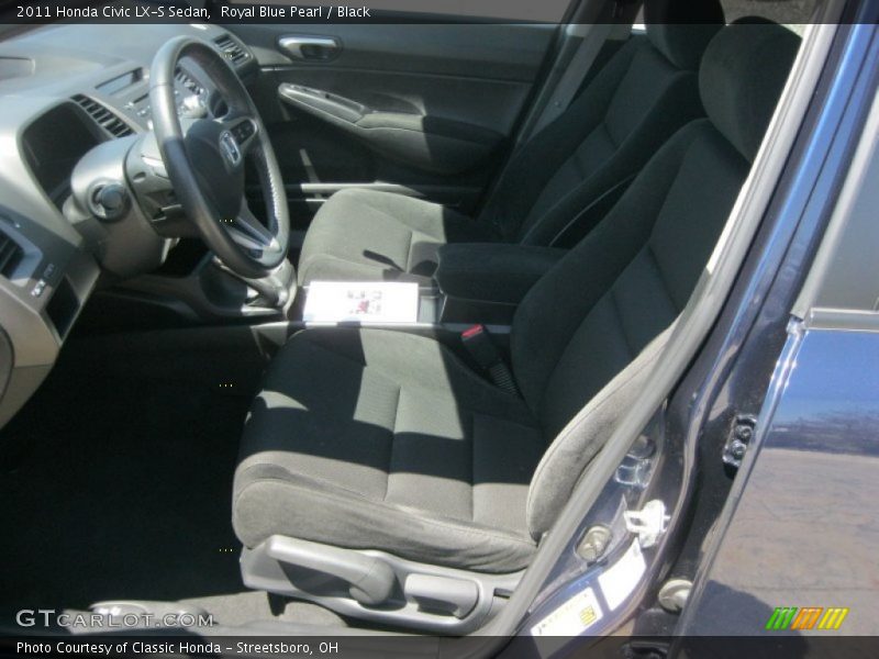Royal Blue Pearl / Black 2011 Honda Civic LX-S Sedan
