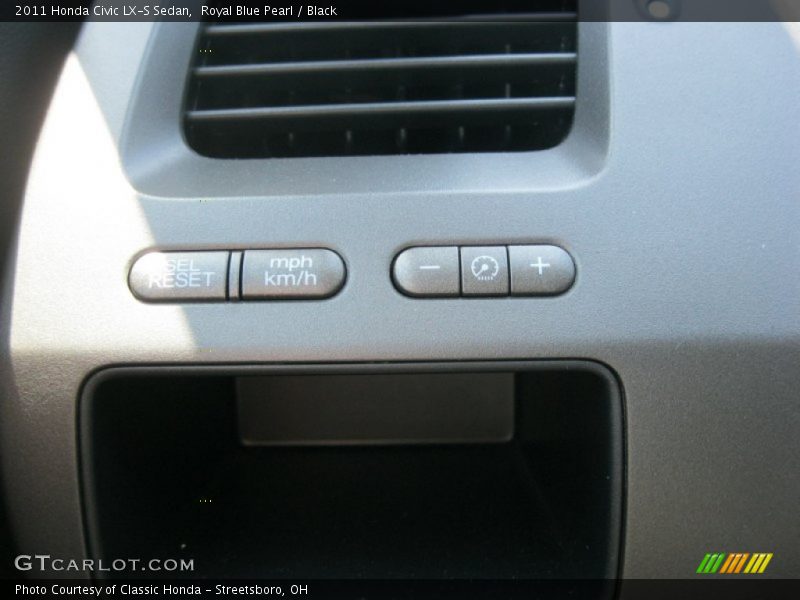 Royal Blue Pearl / Black 2011 Honda Civic LX-S Sedan