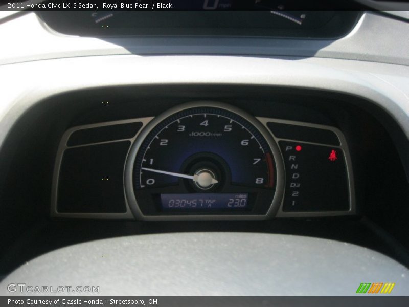 Royal Blue Pearl / Black 2011 Honda Civic LX-S Sedan