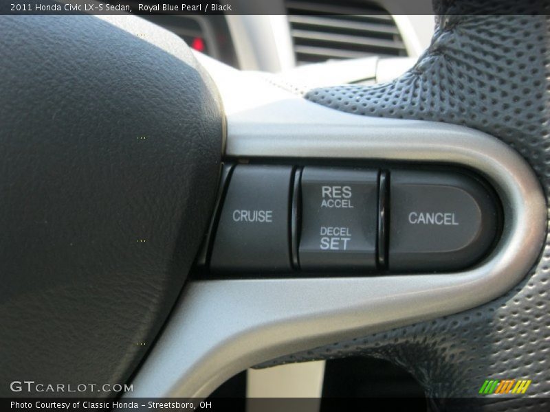 Royal Blue Pearl / Black 2011 Honda Civic LX-S Sedan