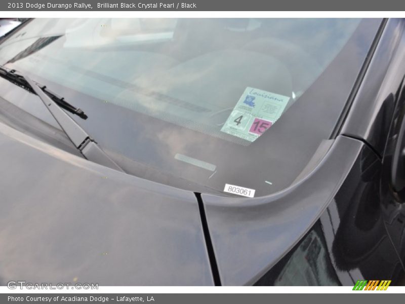Brilliant Black Crystal Pearl / Black 2013 Dodge Durango Rallye
