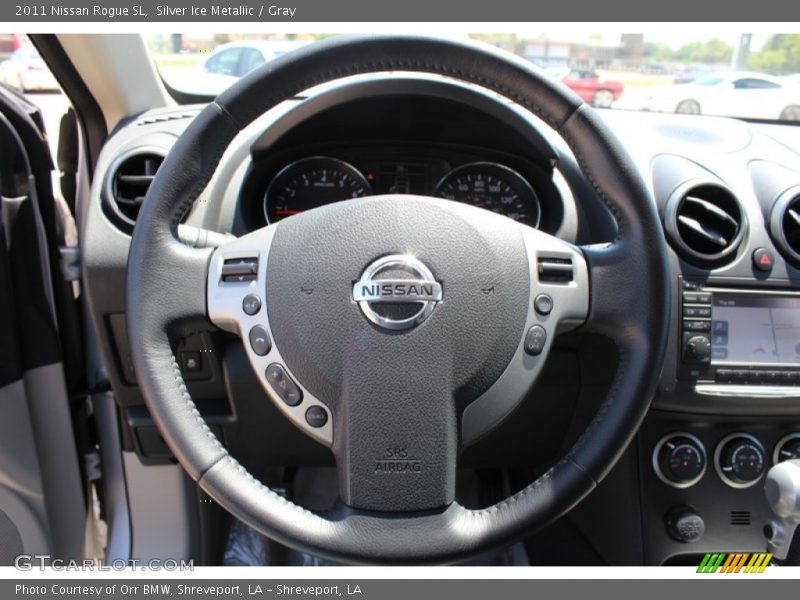 Silver Ice Metallic / Gray 2011 Nissan Rogue SL