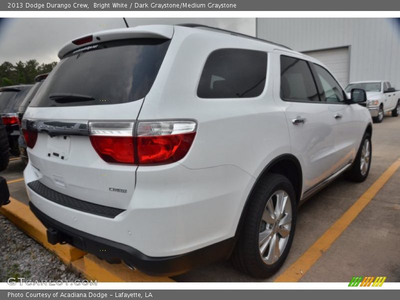 Bright White / Dark Graystone/Medium Graystone 2013 Dodge Durango Crew