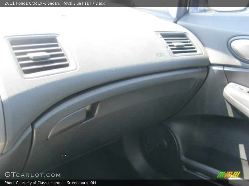 Royal Blue Pearl / Black 2011 Honda Civic LX-S Sedan