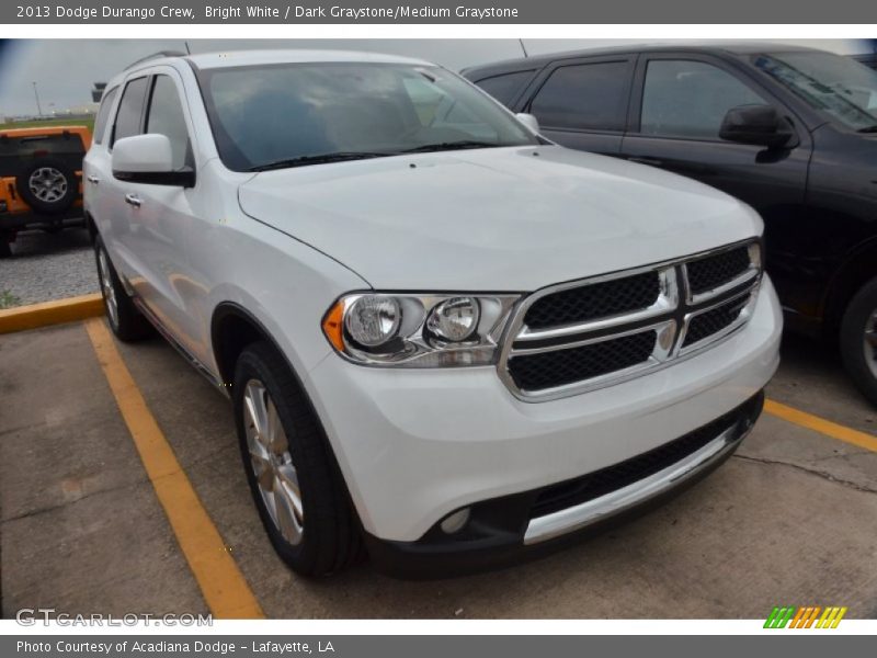 Bright White / Dark Graystone/Medium Graystone 2013 Dodge Durango Crew