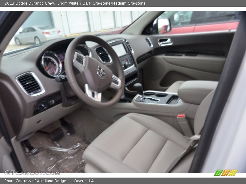 Bright White / Dark Graystone/Medium Graystone 2013 Dodge Durango Crew