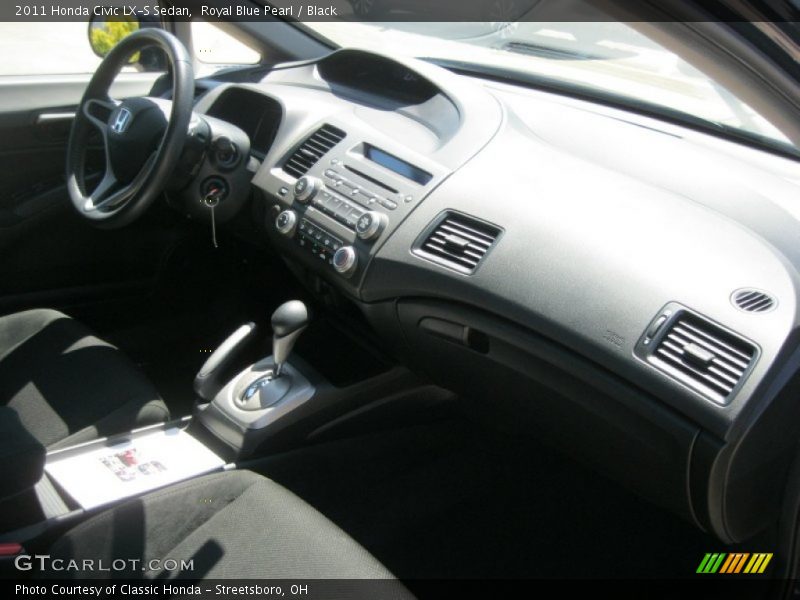 Royal Blue Pearl / Black 2011 Honda Civic LX-S Sedan