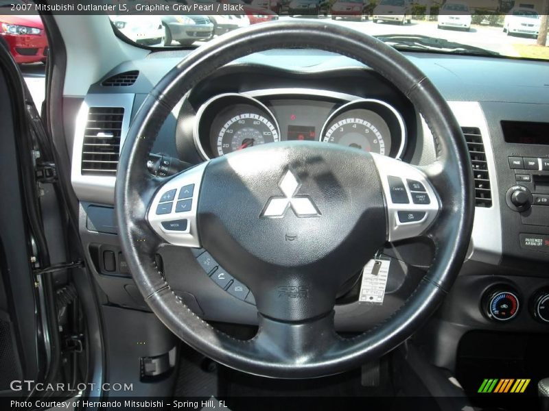 Graphite Gray Pearl / Black 2007 Mitsubishi Outlander LS
