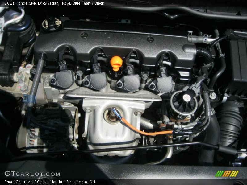 Royal Blue Pearl / Black 2011 Honda Civic LX-S Sedan