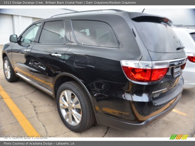 Brilliant Black Crystal Pearl / Dark Graystone/Medium Graystone 2013 Dodge Durango Crew