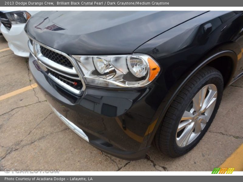Brilliant Black Crystal Pearl / Dark Graystone/Medium Graystone 2013 Dodge Durango Crew