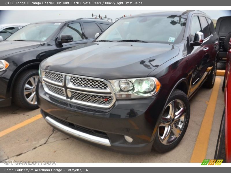 Brilliant Black Crystal Pearl / Black/Light Frost Beige 2013 Dodge Durango Citadel