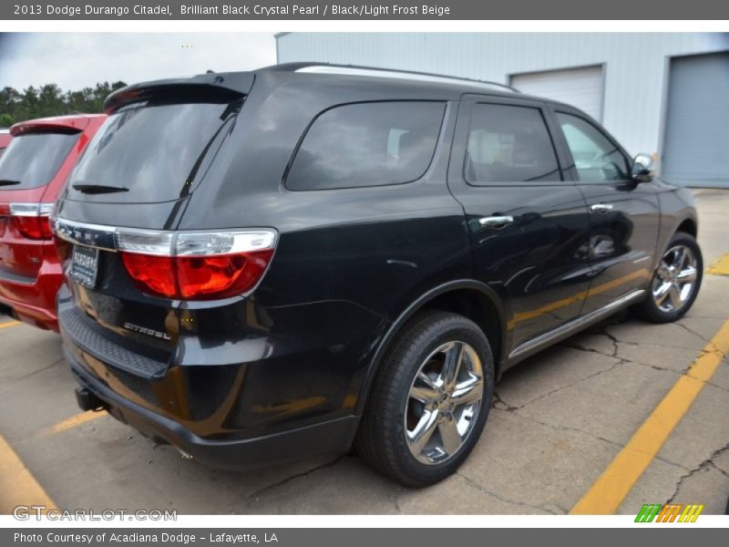 Brilliant Black Crystal Pearl / Black/Light Frost Beige 2013 Dodge Durango Citadel
