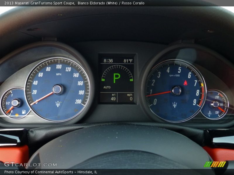  2013 GranTurismo Sport Coupe Sport Coupe Gauges
