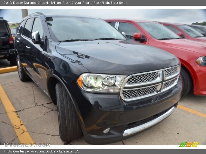 Brilliant Black Crystal Pearl / Black/Light Frost Beige 2013 Dodge Durango Citadel
