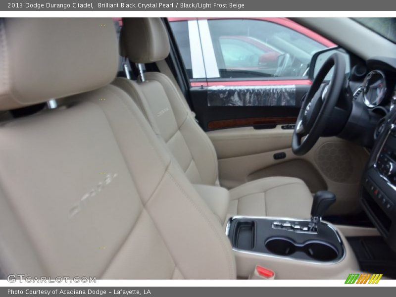 Brilliant Black Crystal Pearl / Black/Light Frost Beige 2013 Dodge Durango Citadel