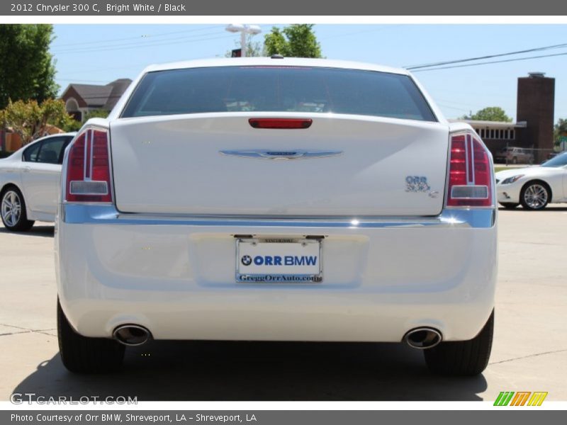 Bright White / Black 2012 Chrysler 300 C