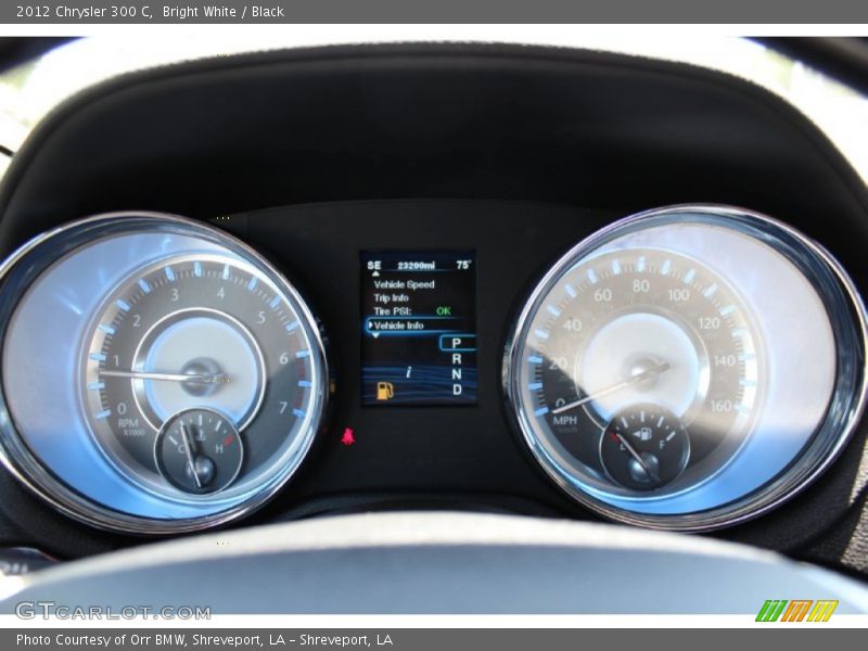 Bright White / Black 2012 Chrysler 300 C