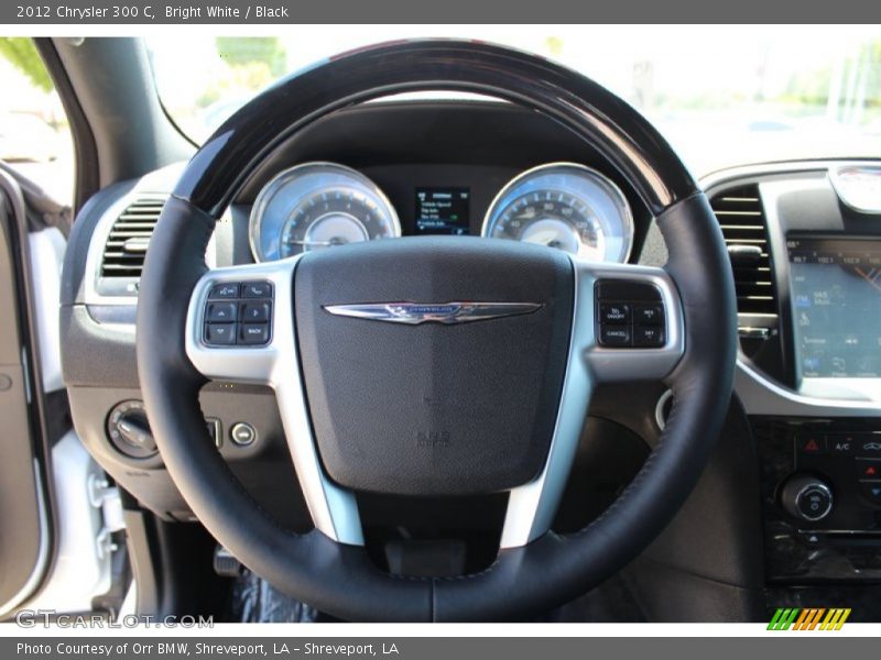 Bright White / Black 2012 Chrysler 300 C