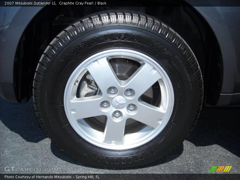 Graphite Gray Pearl / Black 2007 Mitsubishi Outlander LS