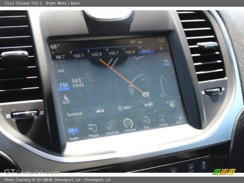 Bright White / Black 2012 Chrysler 300 C
