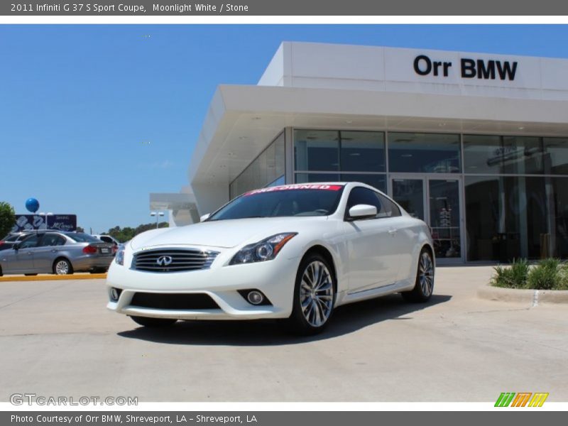 Moonlight White / Stone 2011 Infiniti G 37 S Sport Coupe
