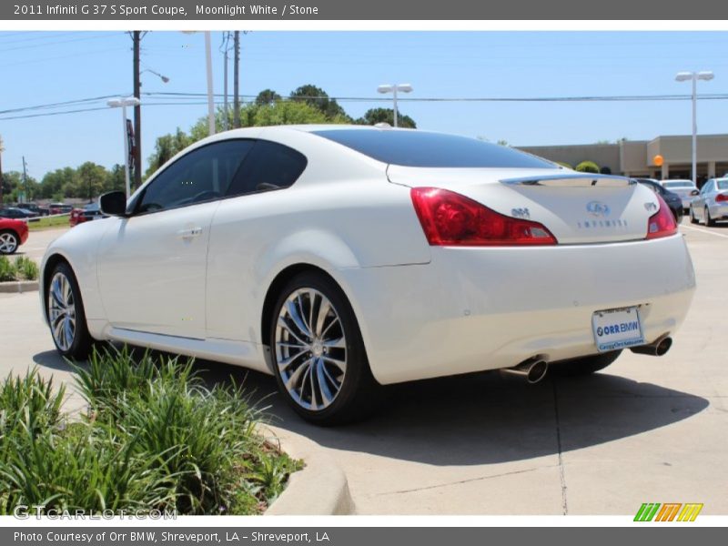 Moonlight White / Stone 2011 Infiniti G 37 S Sport Coupe