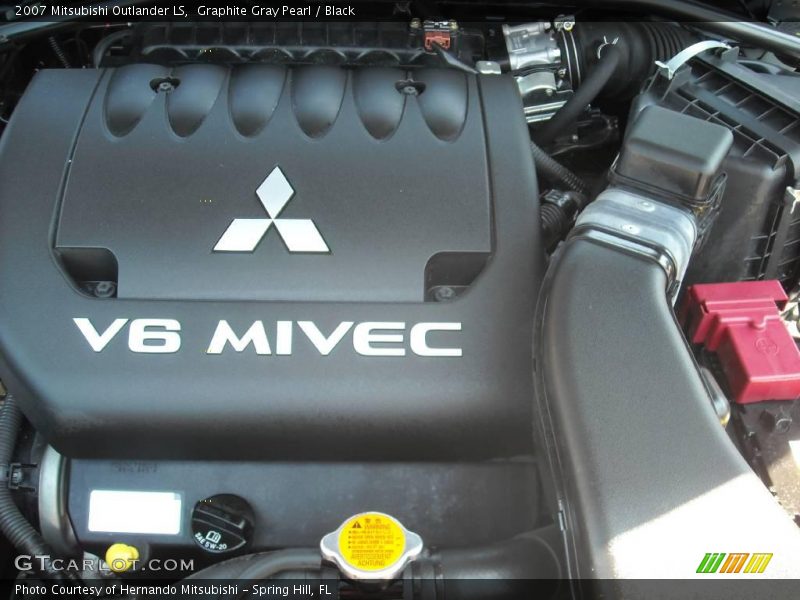 Graphite Gray Pearl / Black 2007 Mitsubishi Outlander LS